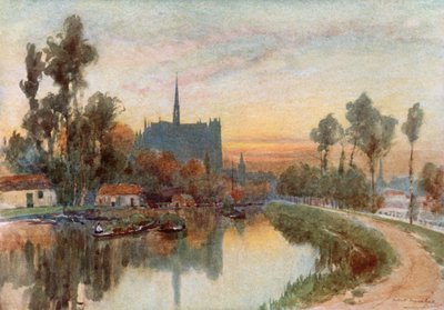 Evening on the Somme at Amiens by Herbert Menzies Marshall